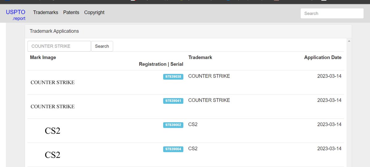 NEW COUNTER-STRIKE TRADEMARKS 😳