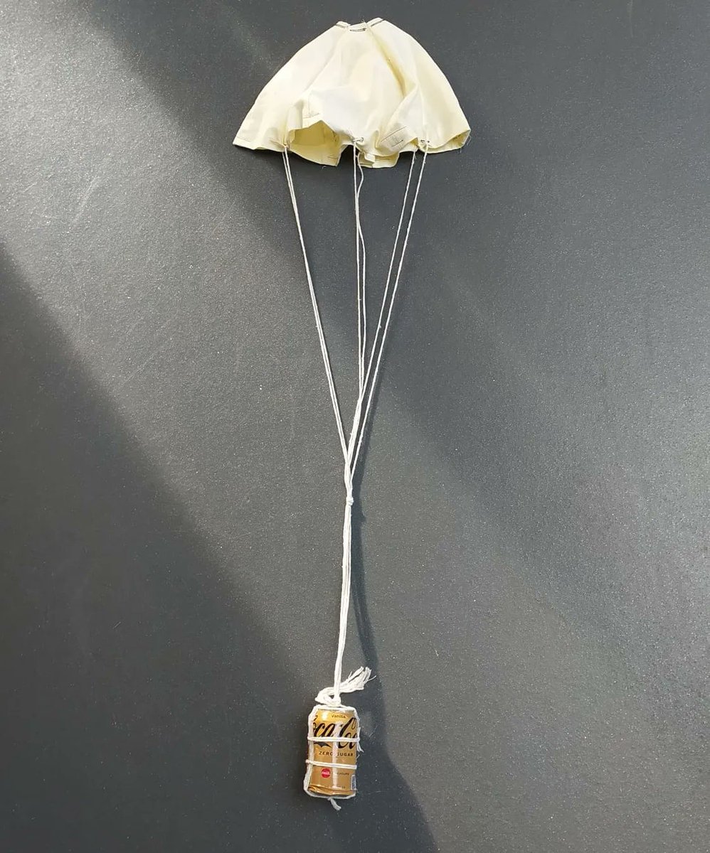 TeamRed_CanSat's tweet photo. February 2023 

Drop tests using the hemispherical parachute - videos coming soon! https://t.co/K6WSZpMMvb