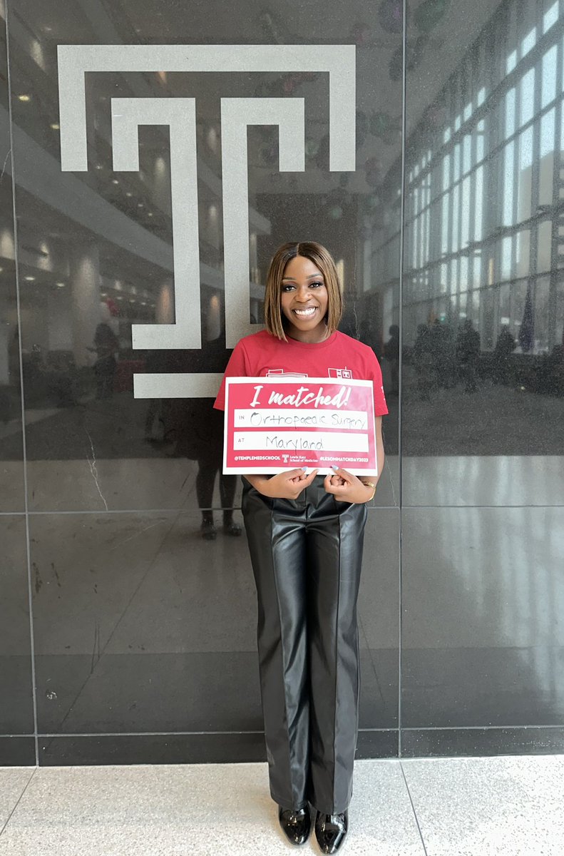 What a special moment, I’ll never forget this day for the rest of my life.

I’m coming home to Maryland y’all!!! It’s a blessing to have the opportunity to serve the community in which I grew up in 😭🙏🏾 #Match2023 #orthotwitter #MedTwitter
