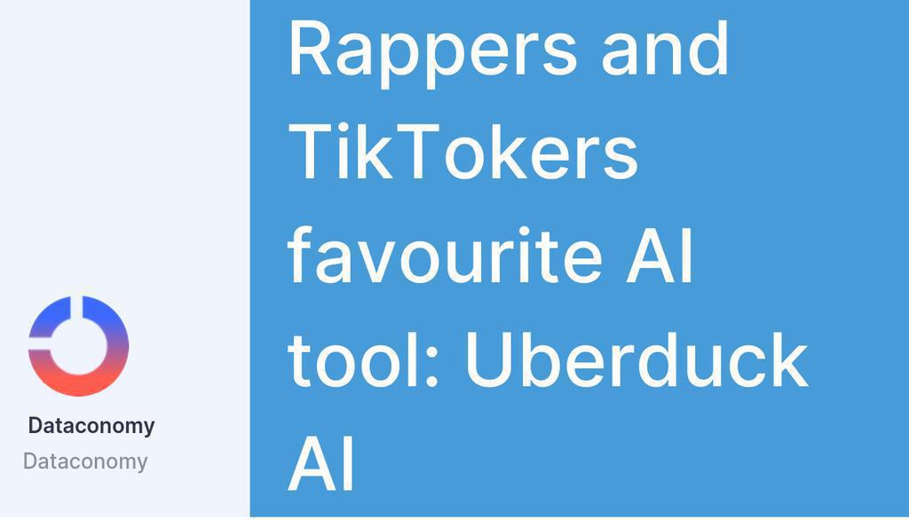 DataconomyMedia's tweet image. Uberduck AI has gained popularity because it enables users to convert text into speech using a famous voice.

Read the full article: Rappers and TikTokers favourite AI tool: Uberduck AI
▸ link.dataconomy.com/x3bMgg

#UberduckAi #ArtificialIntelligence