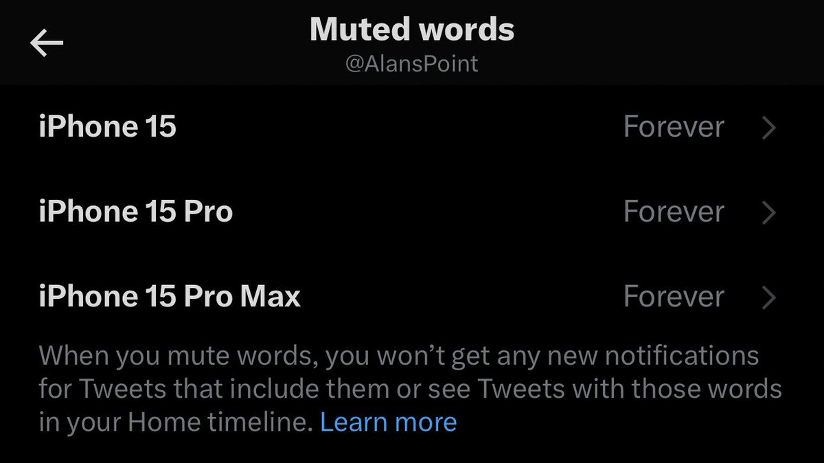 AlansPoint's tweet image. The only way to remain exited for new products or movies nowadays is using the muted words setting if available 🤦🏻‍♂️
