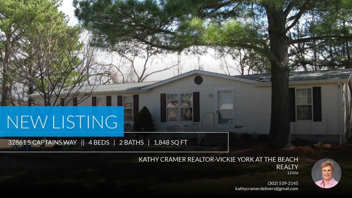 kathycramer's tweet photo. 📍 New Listing 📍 Take a look at this fantastic new property that just hit the market located at 32861 S Captains Way in Millsboro. Reach out here or at (302) 539-2145 for more information

Kind Regards,
Kathy Crame... https://t.co/ykEz0XGkLq https://t.co/mpcUBfYVol