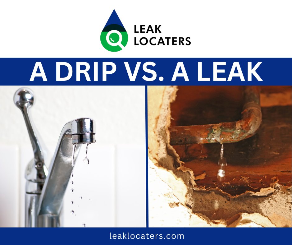 LeakLocaters's tweet photo. What is the difference? 💧 A drip is a slow and consistent flow of liquid, whereas a leak is a more significant and often unpredictable flow of liquid. Our team of experts is here to help you locate even the sneakiest of leaks, just give us a call!
#drip #leak #giveusacall https://t.co/D0FzcTeZSn