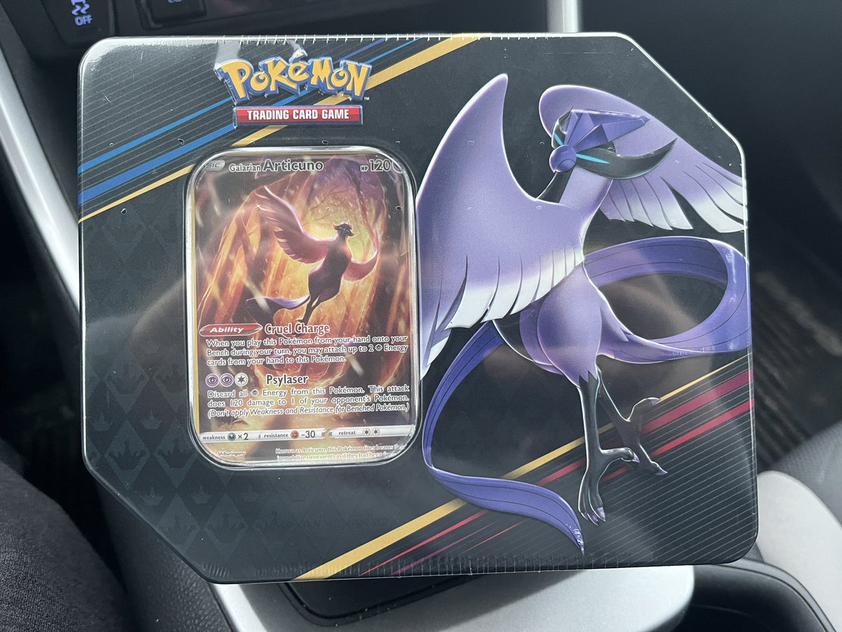 First #TargetRun in a while that they actually had some #PokemonTCG.  It was only 1 tin but I’ll take it.  More #Pokemon #CrownZenith to open!