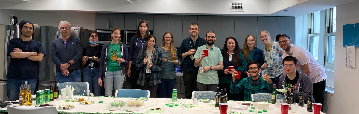 sshaolab's tweet image. When the department chair's birthday coincides with St. Patrick's day on a Friday in Boston, there will be fun.