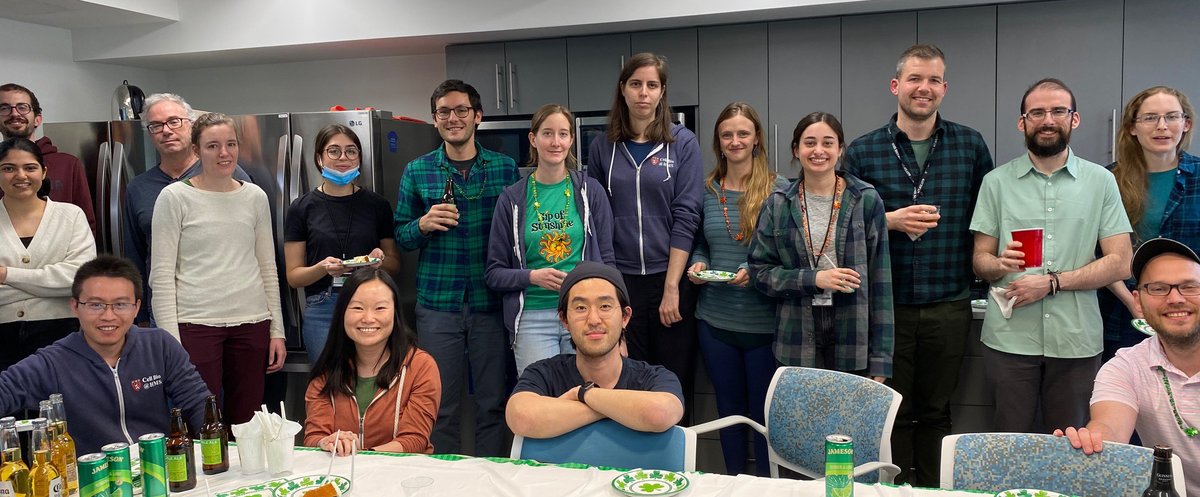sshaolab's tweet image. When the department chair's birthday coincides with St. Patrick's day on a Friday in Boston, there will be fun.