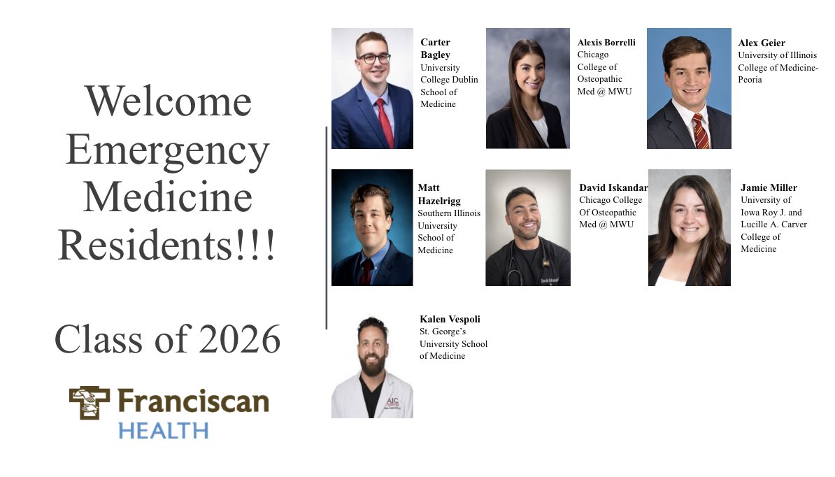 Franciscan Health - Olympia Fields EM residency tweet media