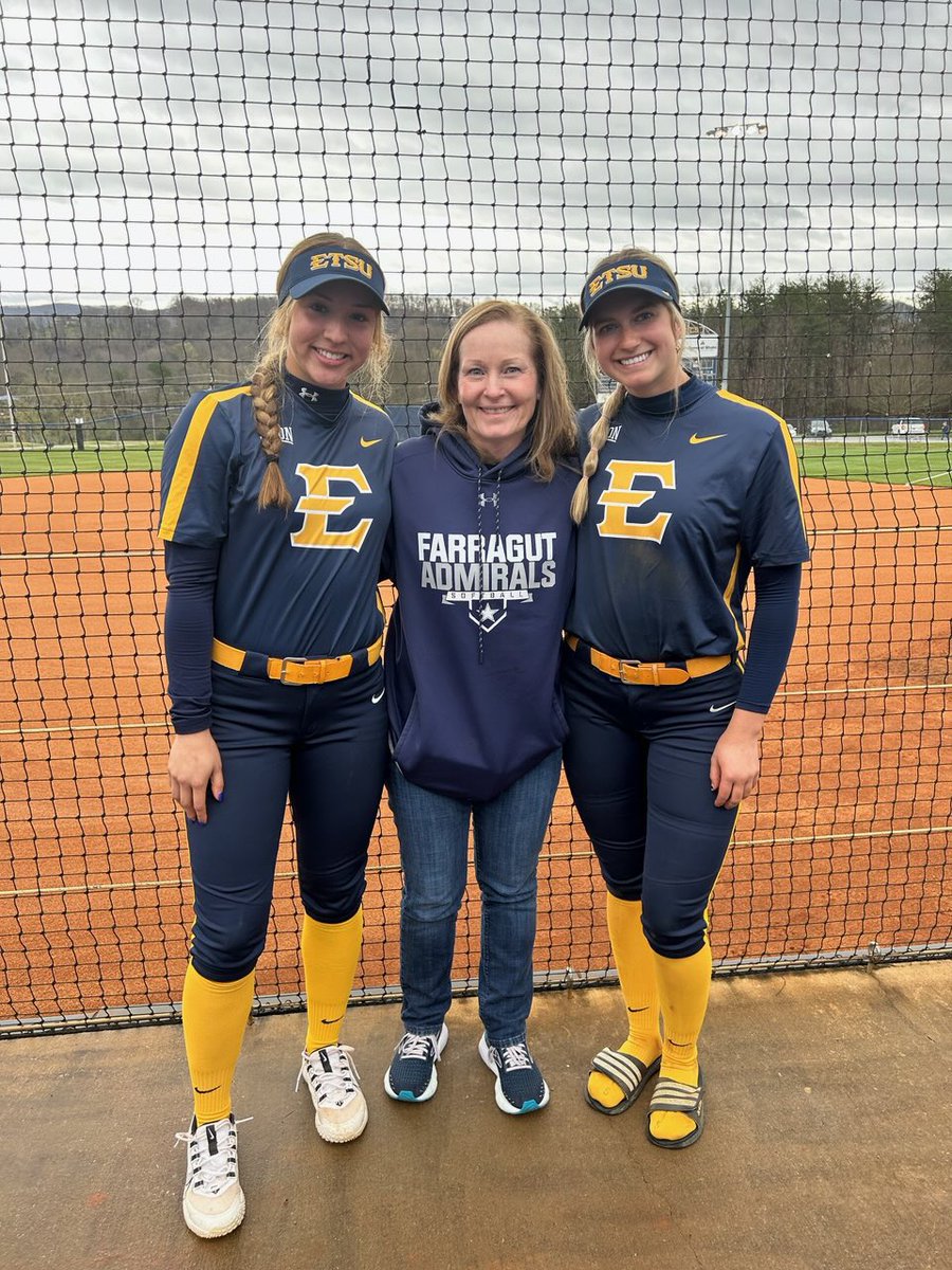Got to see @farragut alum & @ETSUSoftball @cameronyyoung & @EmilyMusco play today then spend some time catching up. Miss seeing them everyday.
