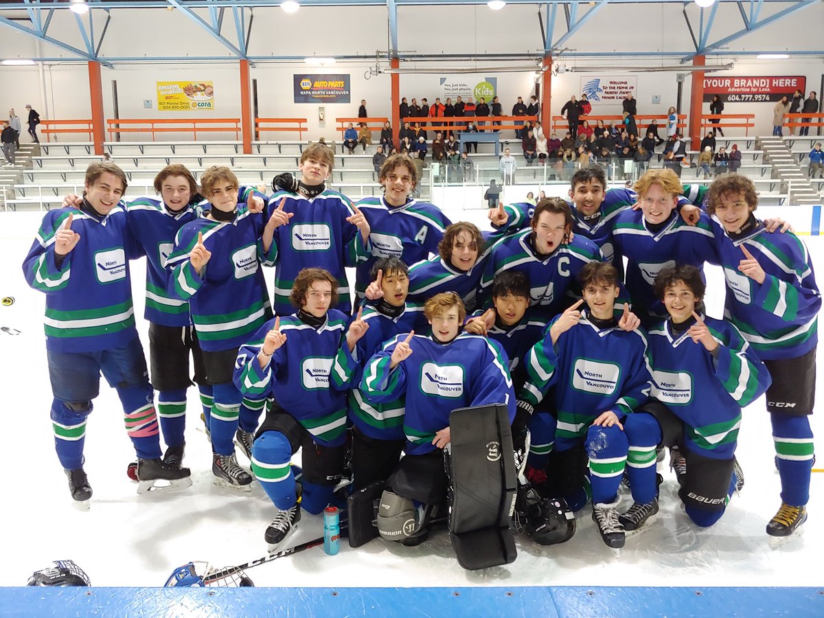 NorthVanMHA's tweet photo. An enormous congratulations to our U18 C4 Banner winners! 🎉 To our talented and resilient players, congratulations on winning your banner! 🏆 

#icehockey #vancity #hockeycanada #hockeyskills #canada  #northvanMHA #nvmha #canadahockey #hockeyplayers #canadianhockey #northvan https://t.co/boyXtJ3NRF