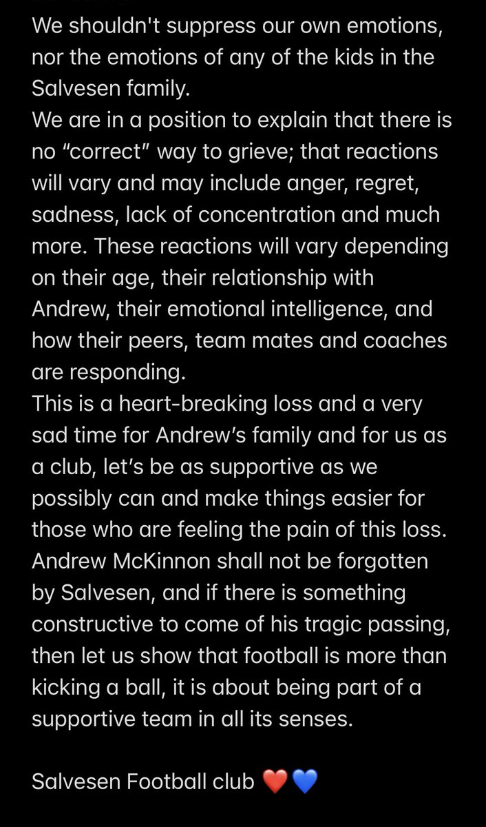 Club Statement ❤️💙