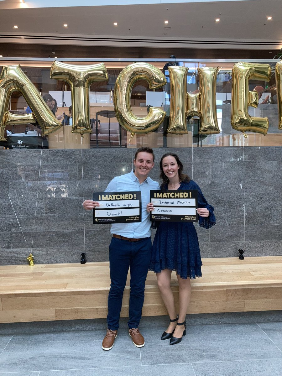 ElizabethKonon's tweet photo. We are so excited to have matched at Colorado!!!!!!! Can’t wait for the next 3 years @CUInternalMed 🎉🎉🎉 https://t.co/bs7z4NpIn0