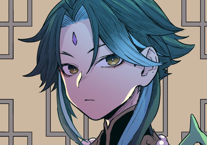 息抜きらくがき。
自分とほぼ同時に原神をはじめた友人が魈くんに狂い始めていてニコニコしている今日この頃なので描きました。 