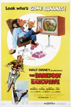 Today marjs the 52nd anniversary of #TheBarefootExecutive.
A young man who works in the mailroom at a TV network wants to move up the corporate ladder, and discovers that his neighbor's chimpanzee has a knack for picking successful TV programs.