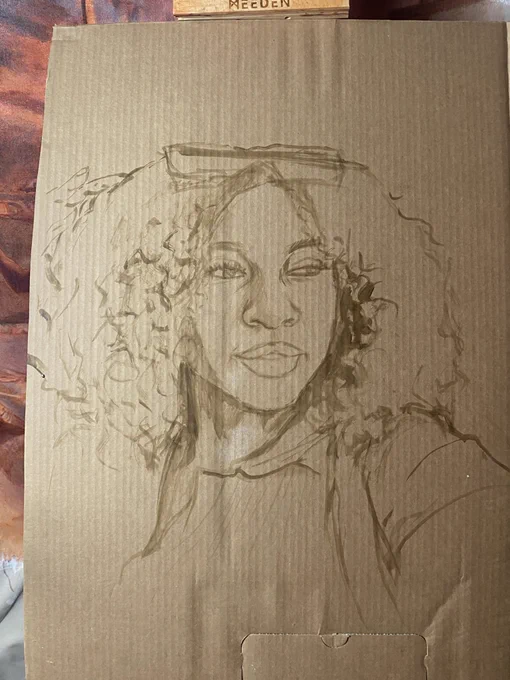 I guess i learnt a lot from using oils, don't remember doing my acrylics like this 