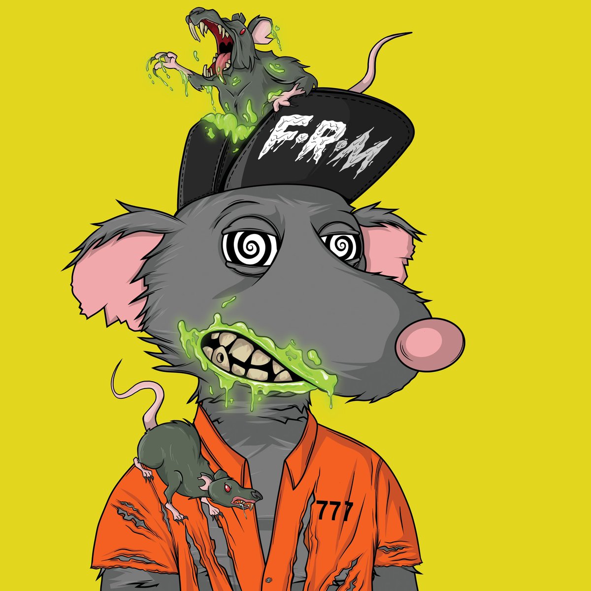 The Mafia has been conducting tests on Rats after consumption of 7 toxic substances supplied to the Cheese Bar. Side effects included hallucinations, aggression and paranoia. Some cases were far more severe. Mixing drugs is always risky. Proceed with extreme caution. #FatRatMafia