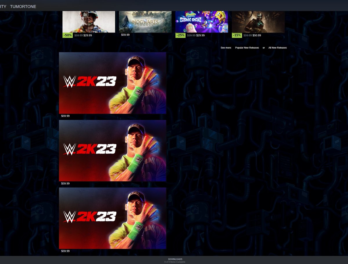 TumorTone's tweet photo. my steam is bugged, giant blank space in the store page, smh😩 https://t.co/z2HP6QcYni