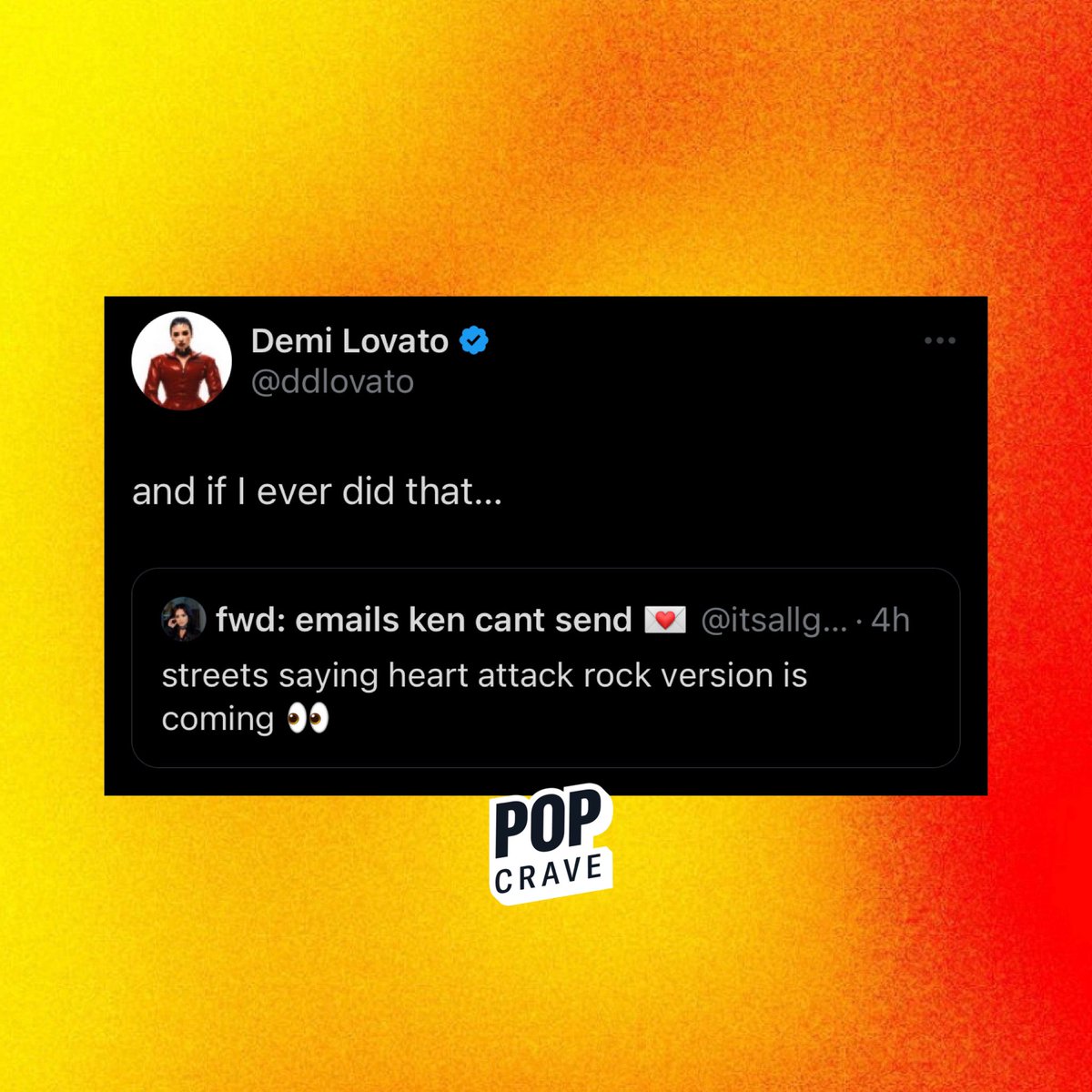 PopCrave tweet picture