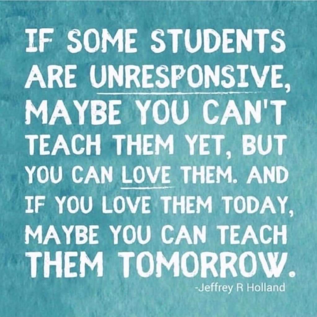 Some days are tough in the classroom. Some days the amount of coregulation is exhausting.  But loving them is easy. We were born knowing how to love. <a href="/paradiseelem/">Paradise Elementary</a>