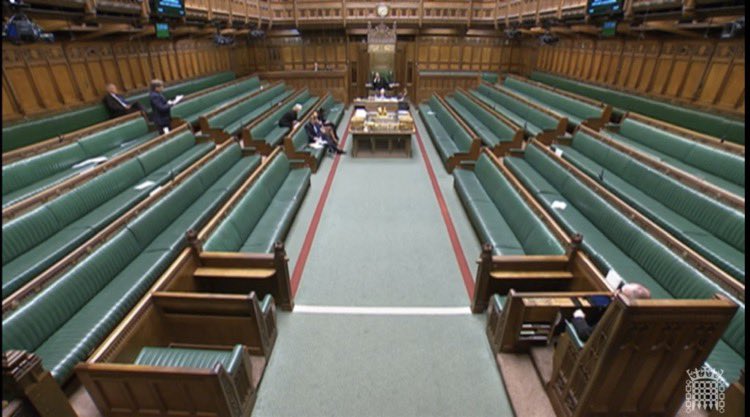 Andrew Bridgen’s debate on Covid vaccines. Just look at the state of the empty seats in the House of Commons.
