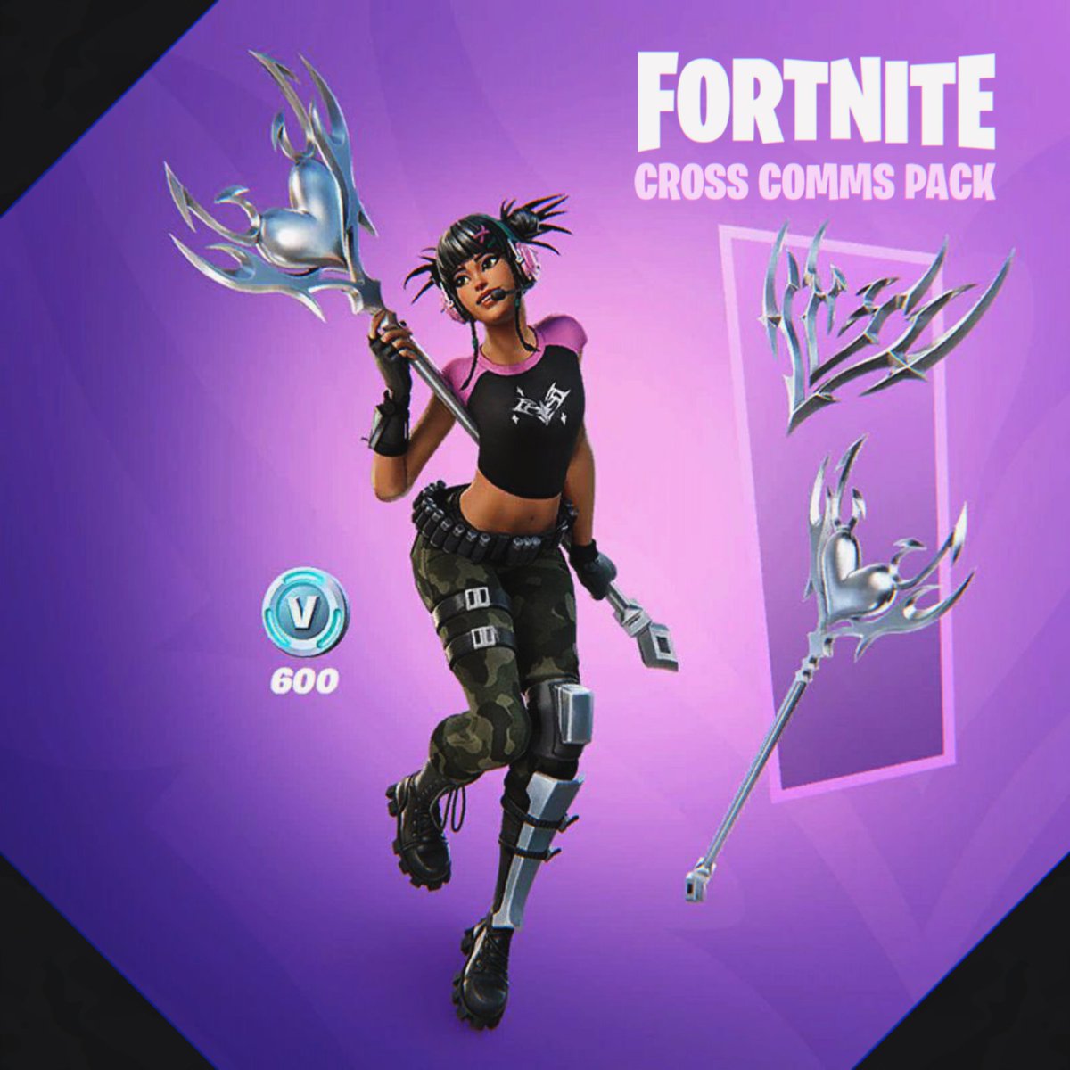 JustAivi's tweet photo. CROSS COMMS PACK GIVEAWAY! 🎁

⏰Ends in 48-72 hours.

♻️Like &amp; Retweet.
☑️Follow @xmerkisx &amp; me to join.

Tag someone who is amazing! 🤩

I wish you good luck! #Fortnite #FortniteMEGA https://t.co/a7QZt8qNty