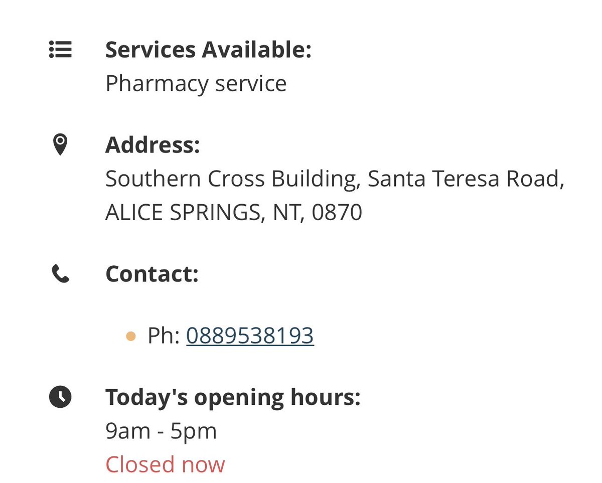 Action for Alice 2020 Darren Clark on Twitter "Territory Pharmacy at