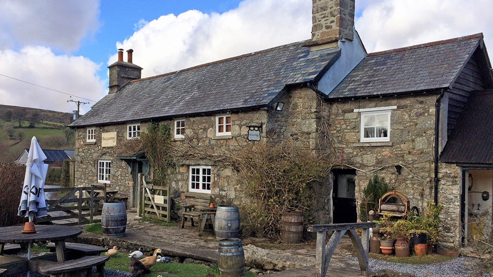 Anytime is a good time for a brew or two. Rugglestone Inn near Widecombe.  Dartmoor, England.