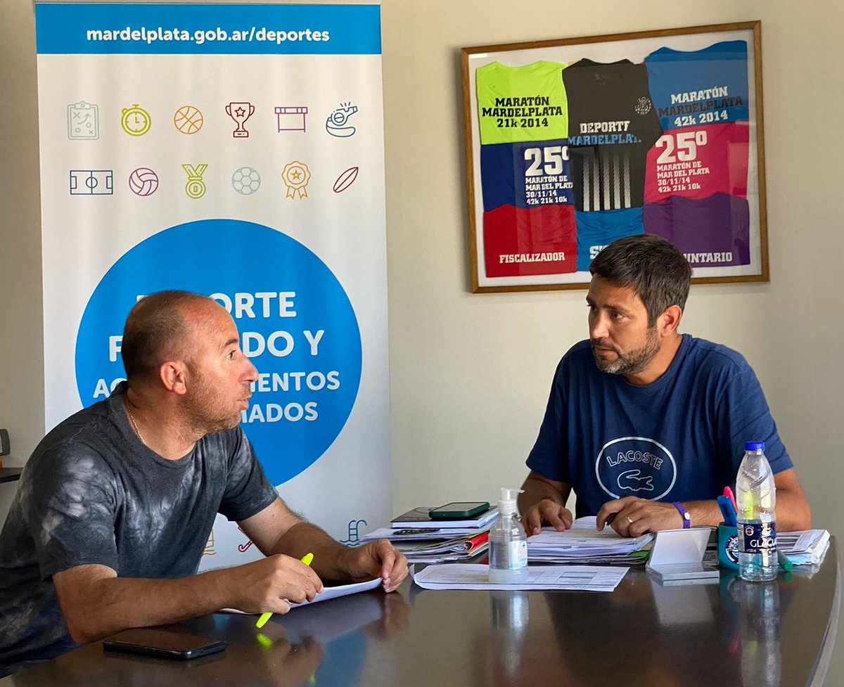 Este viernes me reuní con el nuevo Presidente de la Asociación Marplatense de Atletismo, <a href="/M_mastromarinoo/">colo mastromarino</a>, para felicitarlo y comenzar una agenda de trabajo en conjunto.