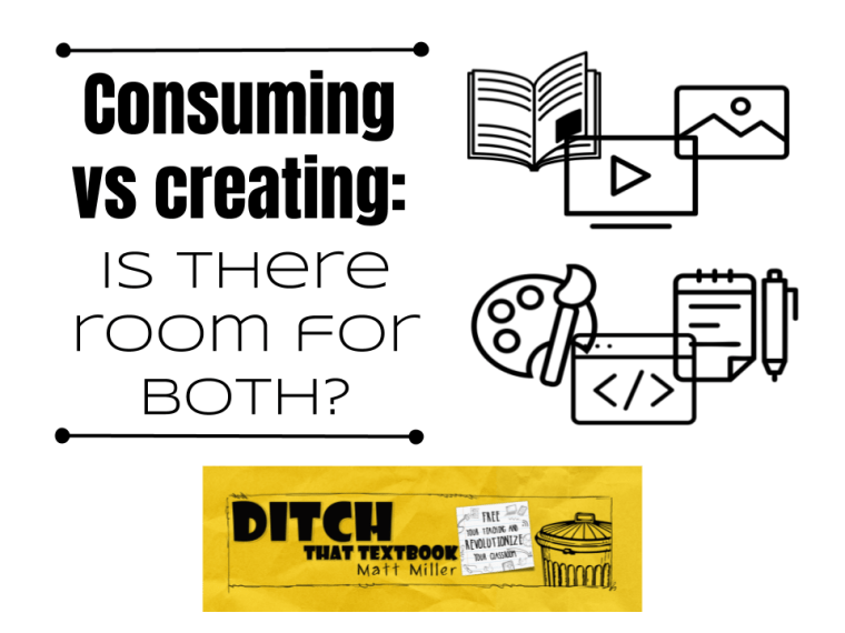 jmattmiller's tweet image. Consuming vs creating: Is there room for both?

ditchthattextbook.com/consuming-vs-c…

#ditchbook