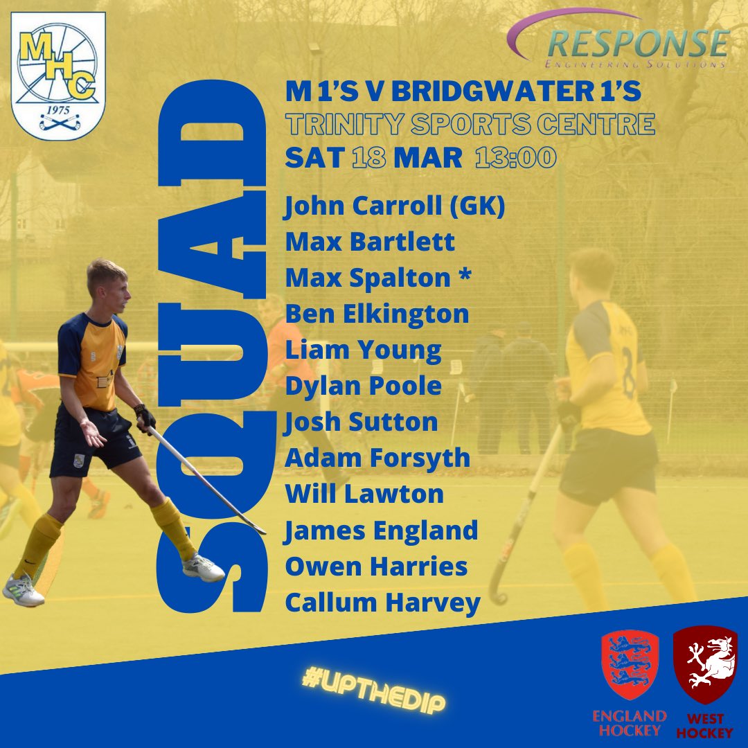 🏑 LINE UPS

4 big games tomorrow including the last league game for the L1’s!

Good luck to all teams 💛💙

#MendipHC