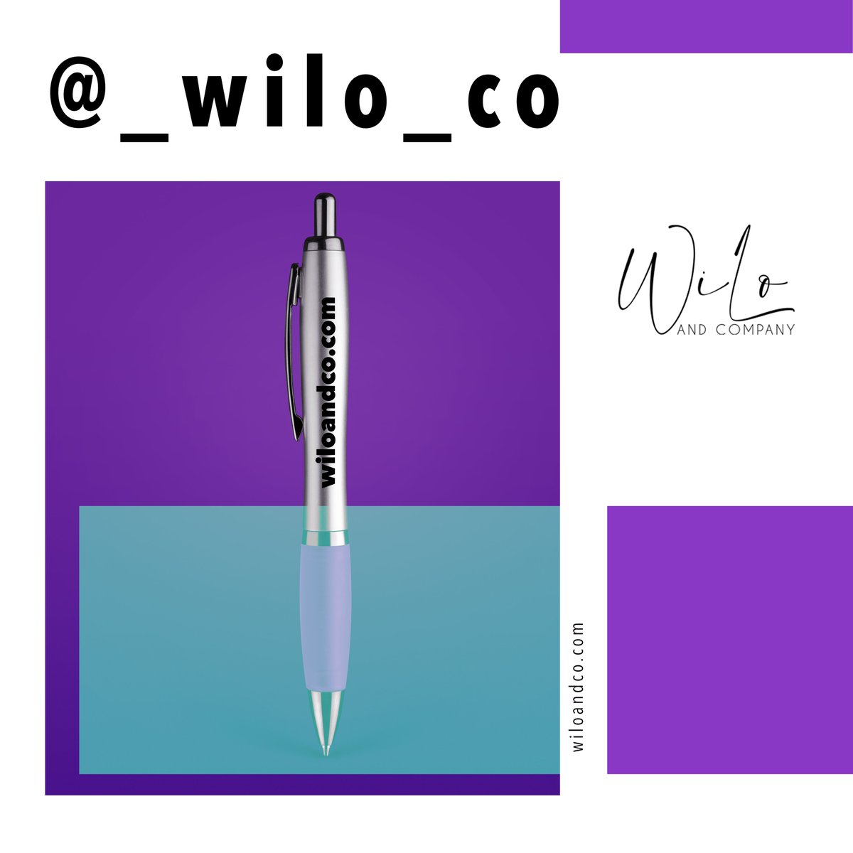 They say “out of sight, out of mind” so stay in-sight and on-the-mind with customized pens for your business. Go the extra mile for your storefront or as part of your passive marketing plan! #WiLoandCo #LetsCreate #printing #pens #customized #branding #marketing