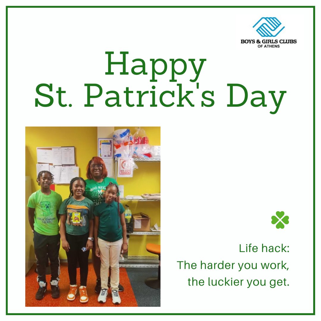 Happy St. Patrick’s Day 🍀💚 ! #greatfuturesathens #greatfuturesstarthere