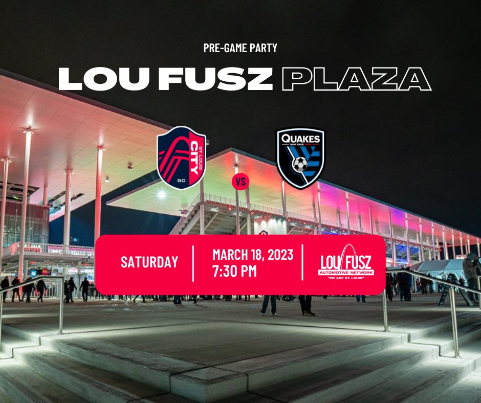 Come see us at Lou Fusz Plaza tomorrow, March 18th for the pre-game fun! There will be fun for the whole family, and we hope to see you there! 

#loufuszautomotivenetwork #wearestlouis #stlcitysc #soccer #fuszfamily #loufusz #stl #mls #gametime