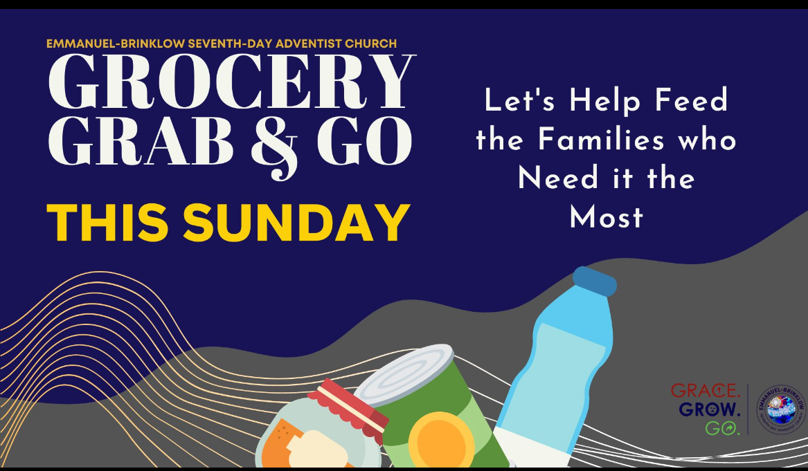 Come join us this Sunday, March 19th for Grocery, Grab, and Go. Bring the whole family out and let us serve the community together. #GGG #Communityservice #helpingothers #sda #Brinklow