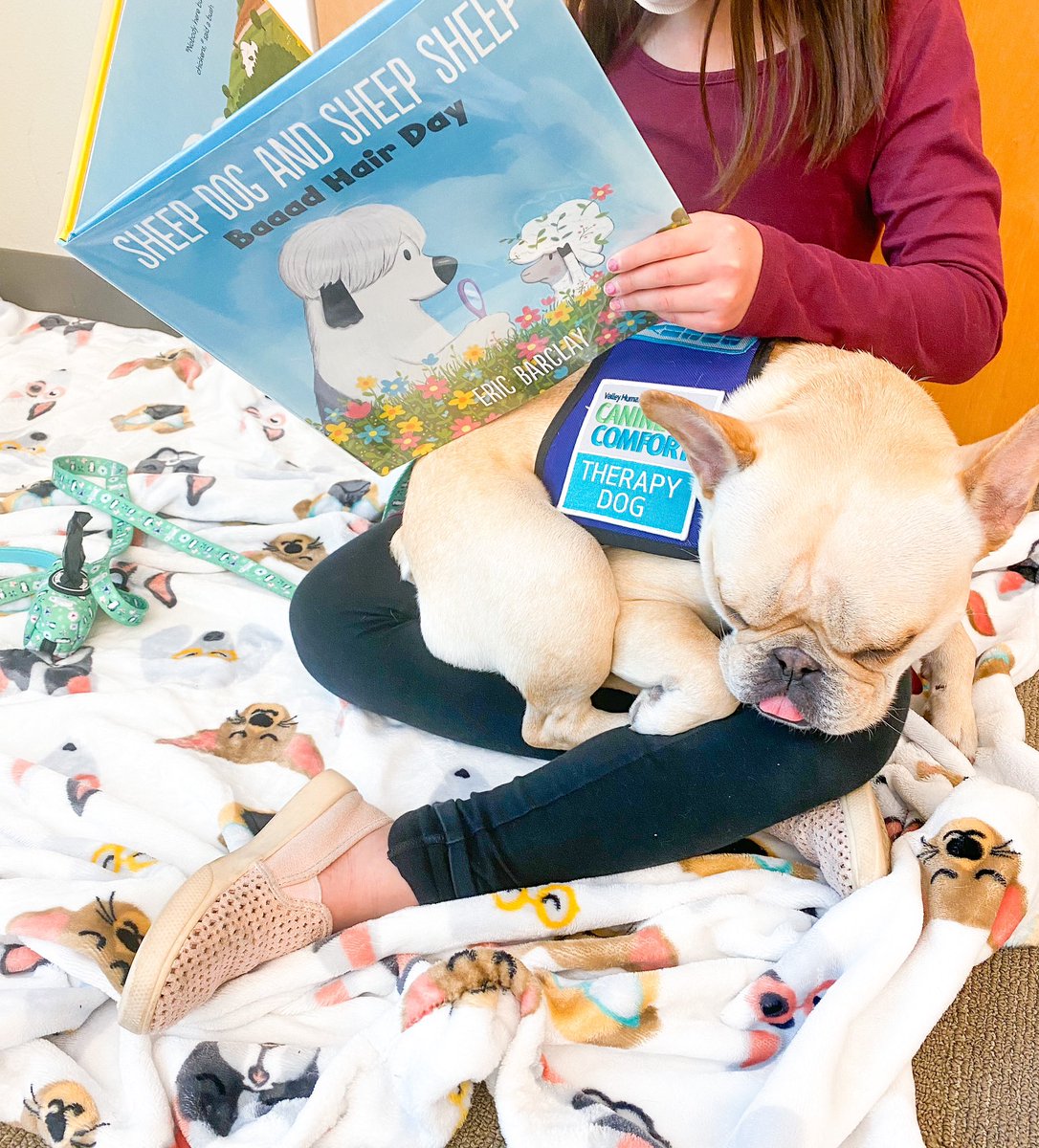 Miscmeha's tweet photo. @Phil_Sledge This is Bochy being read to at #PawstoRead https://t.co/Zew98GLMn4