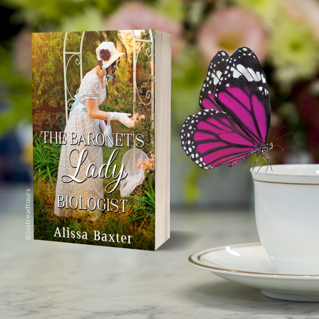 justreadtours's tweet photo. Butterflies bring them together but will love capture their hearts? #justreadtours social blitz #TheBaronetsLadyBiologist #TheLinfieldLadies #AlissaBaxter #regencyromance @vinspire2004 
https://t.co/U4vSPKxarz #ad
27 @StarlightandMo4 @marieedwards429
29 @hszott @Bloomingwbooks https://t.co/zAqKfeuPQh