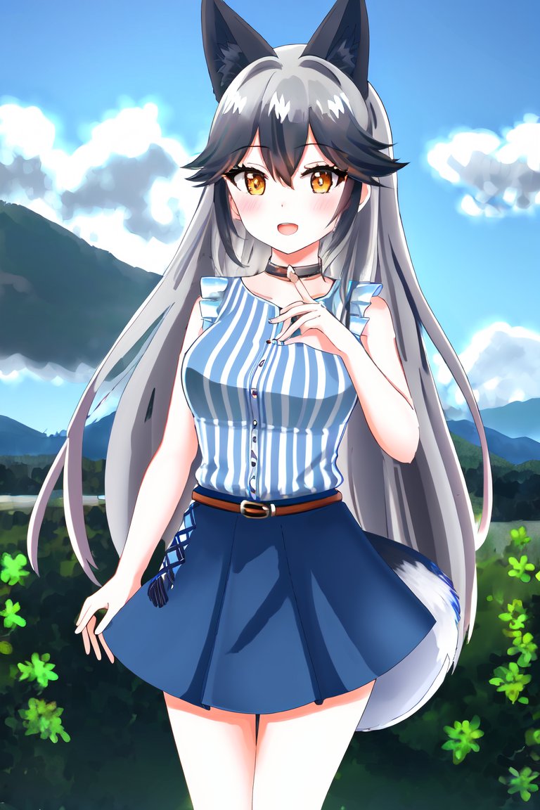 AI描きプログラムでギンギツネの私服姿を作ってみました🦊☁️

#けものフレンズ
#stablediffusion 
#AIイラスト #AIart 