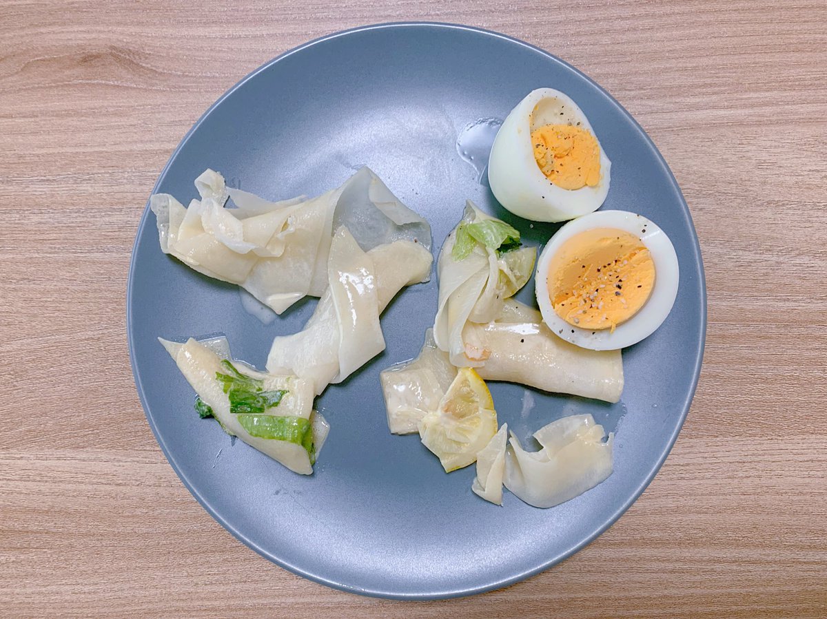 uramabie's tweet photo. おはマビ🍳

昨日の残りの大根サラダ
自分でも難解な文字になってきた…

今夜23:30- #ふかキュン　
Twitterスペースで恋愛ソングしばりの弾き語りします！語るぞ〜

今日も１日がんばるぞ〜 https://t.co/DGupWFIGyi