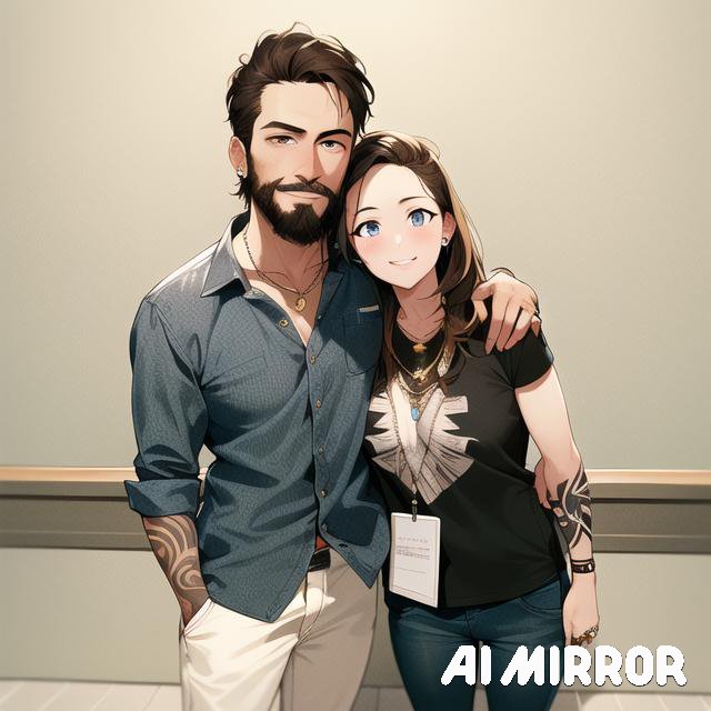 AsmodeusQueen's tweet photo. I am messing with an AI app and these suppose to be me with Mark S. and Jeffrey P. 😆 https://t.co/h8IVFioIdR
