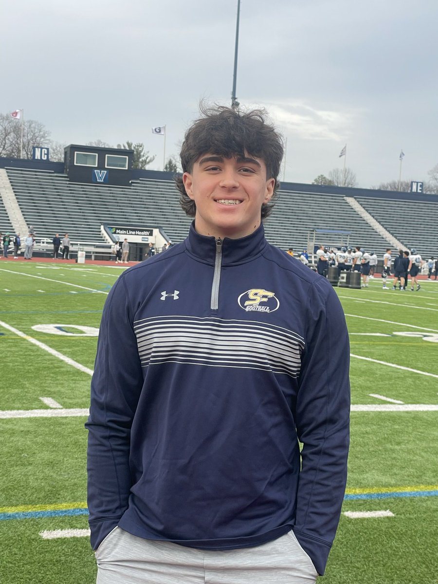 BendowskiMike's tweet photo. Had a great time at @NovaFootball junior day today, I loved seeing all the facilities and learning about the university and program. Thank you for the invite @PennypackerRoss !
@SFRamsFB
#powerof1 https://t.co/GdpNpf8gdl