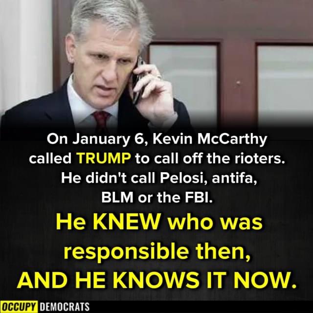 jilevin's tweet photo. Kevin McCarthy knew who was responsible then. He knows who is responsible now. https://t.co/i0LJY7gxUk