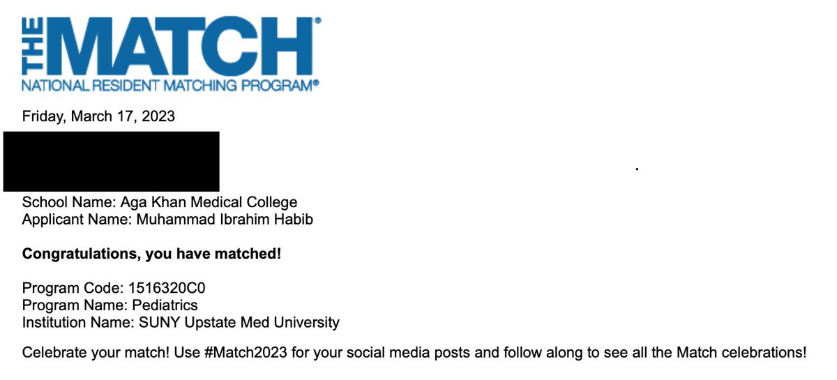 Dr_MIHabib's tweet photo. Beyond excited to begin my Pediatrics journey at SUNY Upstate!!
@UpstateGolisano @upstatepedsres2 Alhamdulilah this is truly an incredible moment and I am truly grateful to my family, friends and mentors who’ve supported me the whole way through! #Pediatrics #Match2023 https://t.co/0ERlnSEieT