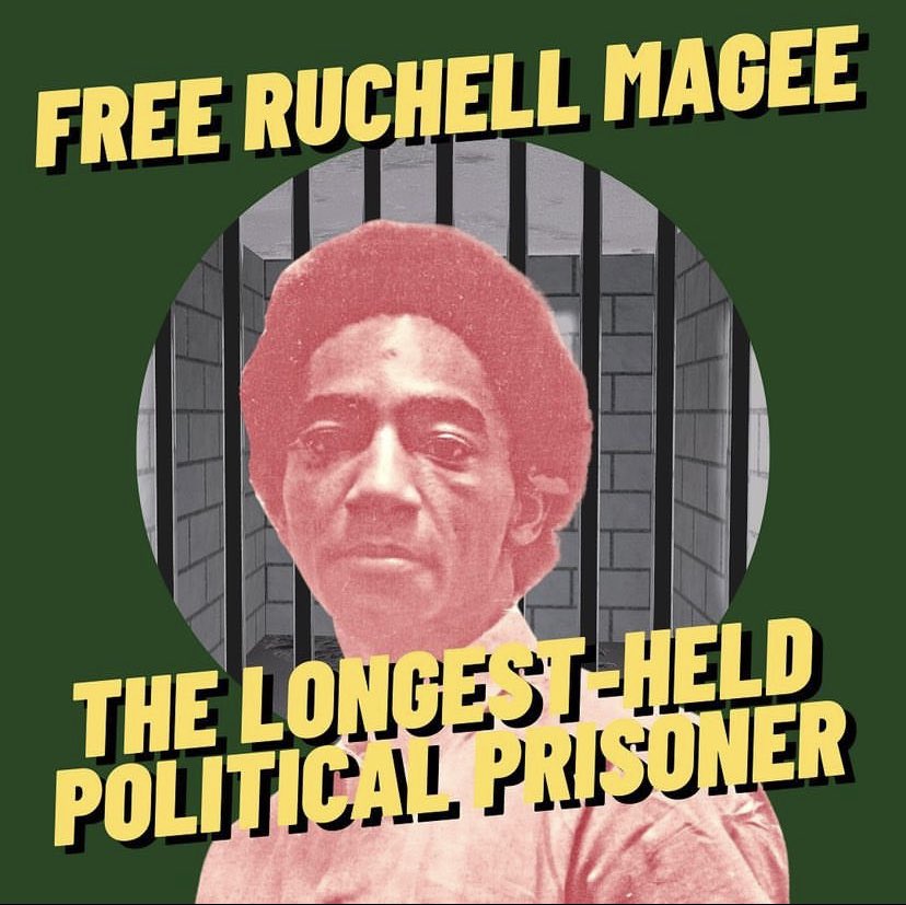 KaranjaKeita's tweet photo. #OTD #RuchellCinqueMagee turns 84, is going on 60 years behind the wall and is our longest held political prisoner! Please visit and share out his website: https://t.co/9O5xHJO7Fy & sign the petition for his release! #FreeRuchellCinqueMagee https://t.co/o5PppLgaIJ