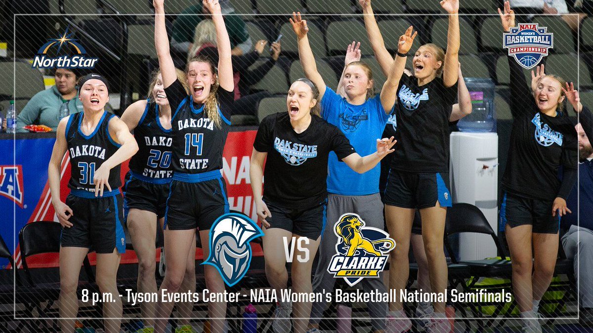 DSU_Athletics's tweet photo. W 🏀 #NAIAWBK Semifinals Preview
Trojans take on Clarke (Iowa) in the first-ever national semifinals in program history.
Tip-off slated for 8 p.m., check https://t.co/Ld2sQkgje8 for live coverage links!
#TrojanNation⚔️ #BattleforthRedBanner #LoyaltoBlue https://t.co/vcLz3b8Vc7