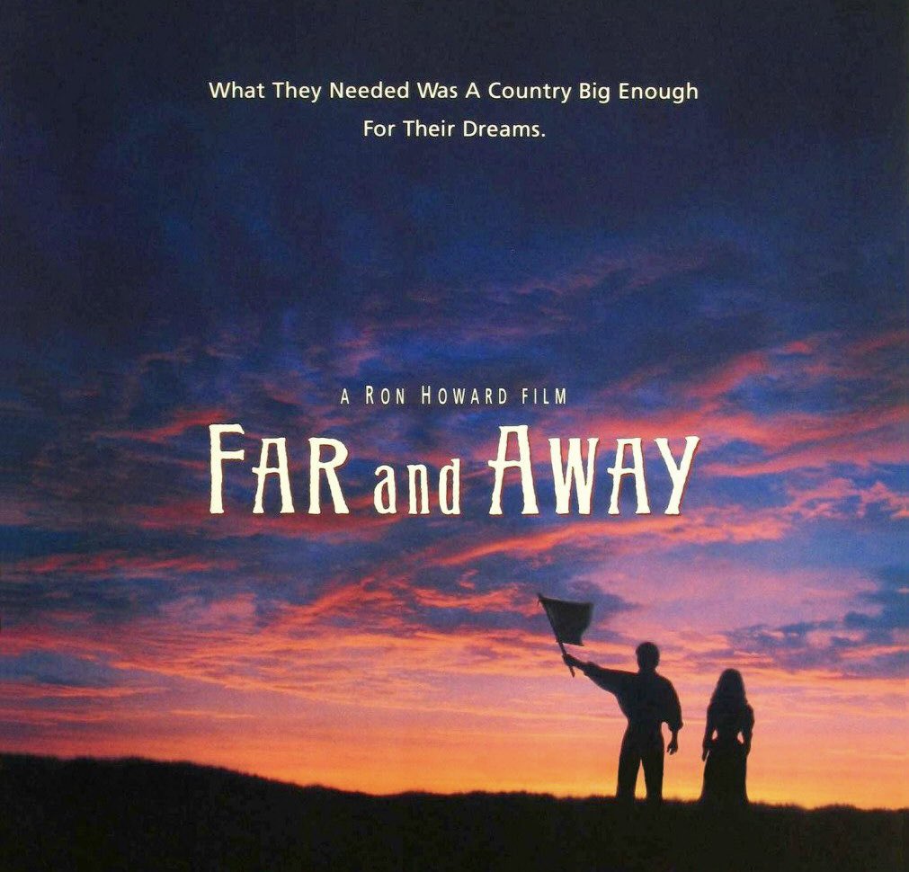 #RemakeAMovie 
#FarAndAway (2025) Directed by John Crowley. Screenplay by Nick Hornby & Bob Dolman. 

Saoirse Ronan as Shannon Christie 
Paul Mescal as Joseph Donnelly
