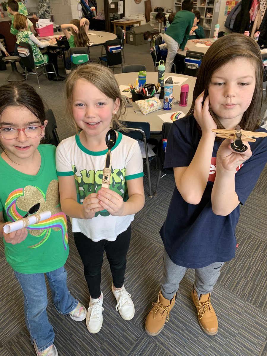 Mrs_Stevens2's tweet photo. Planned collaboratively to build catapults sending pennies over the rainbow for #StPatricksDay2023 @TroyUnion https://t.co/oNHxyryxDu