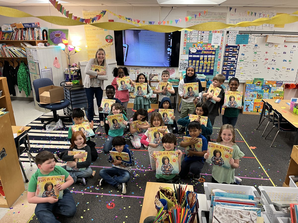 A day our class will NEVER forget! It started with a book giveaway of This is A School then ... <a href="/MrSchuReads/">John Schu</a> took it to the next level.