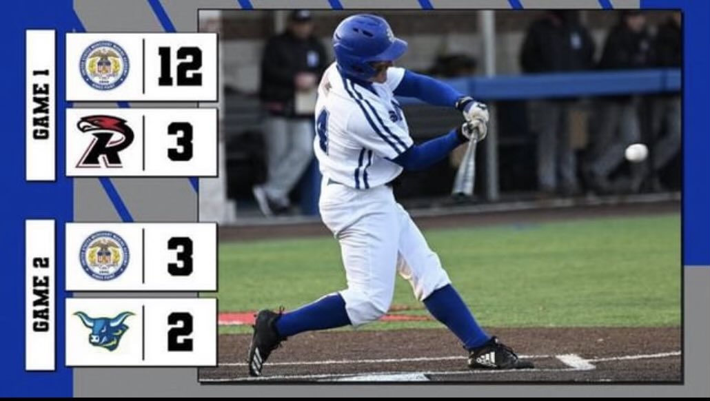 USMMA_Baseball's tweet photo. Big day w/ a split double sweep down in Tennessee! Two great performances and team wins. Shout out to winning pitchers Jacob Syversen and Michael Monkevich and Caden Pierce for picking up his first career save! Tyler Reistetter lead us at the plate with 2 HRs. #BigThingsComing https://t.co/k995roZ4Yy