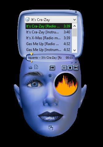"Cerulean" skin - Windows XP Media Player (2001)