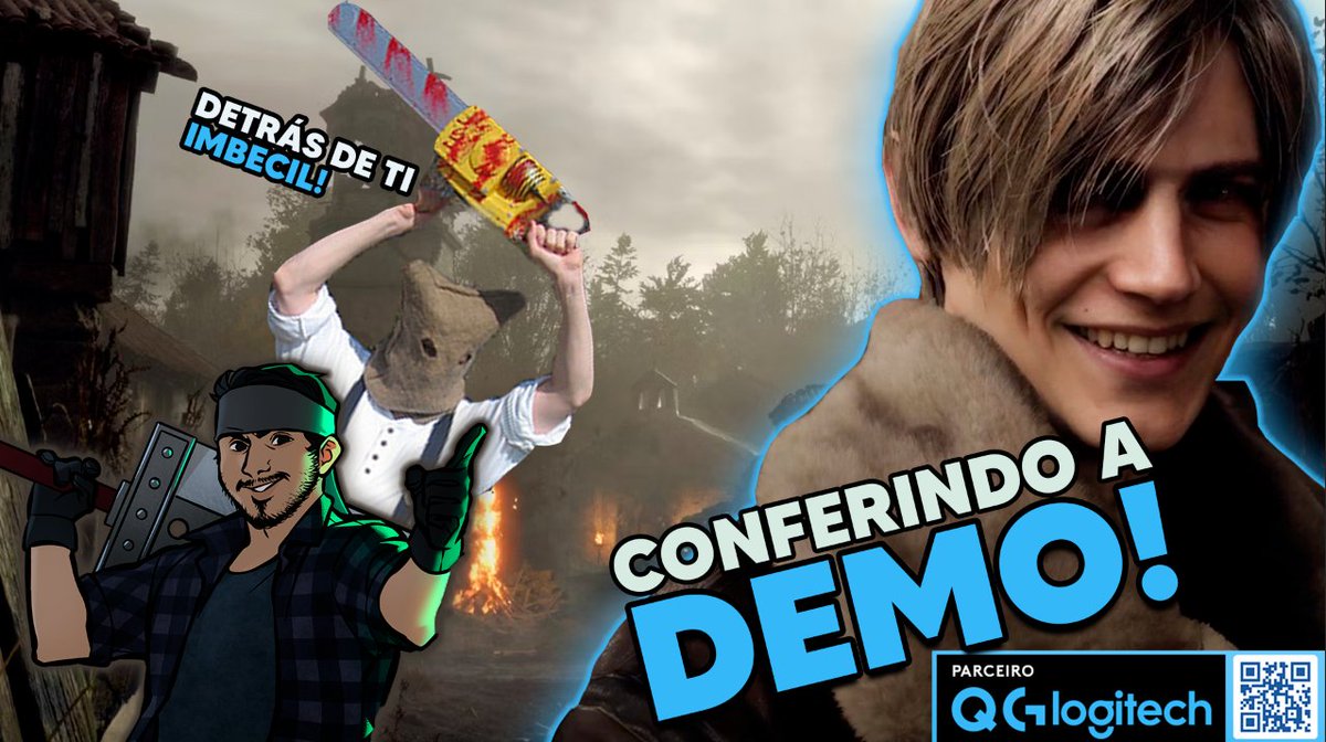 andrexmesquita's tweet photo. Quem tem embargo faz live com a demo! Chega junto no Discord do #QGLogitech pra jogar RE4 Remake comigo e comentar a recepção do jogo pela crítica e especular um pouco sobre um dos grandes lançamentos desse ano! Link no Próximo tweet https://t.co/fJyc3iaPoo