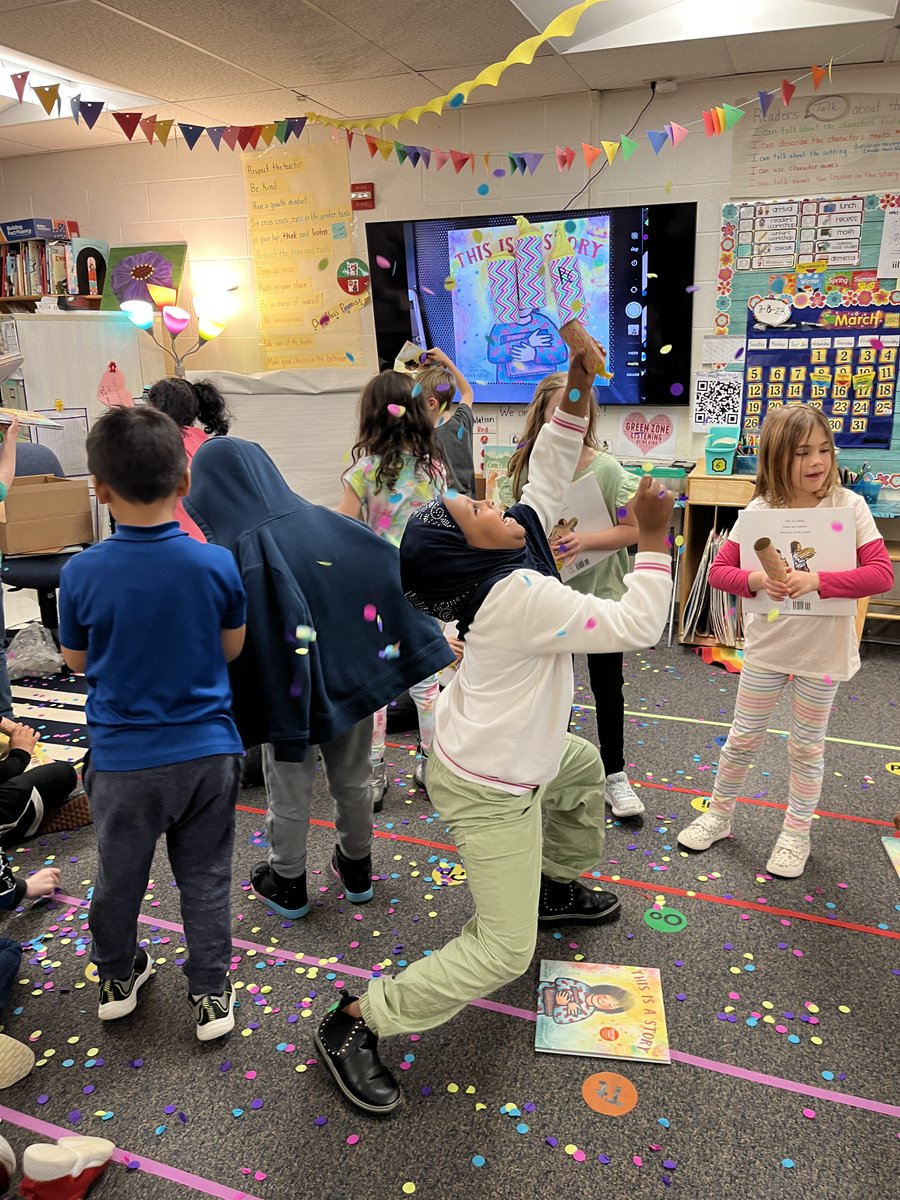 Thank you <a href="/MrSchuReads/">John Schu</a>! Thank you <a href="/Kateywrites/">Katey Howes</a> for the Confetti Cannon idea! youtu.be/v4oVCxYjmZk